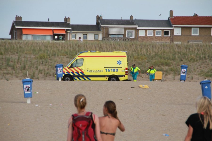 Reanimatie na verdrinking strand Katwijk